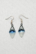 Diamond Shape Glass Earrings
